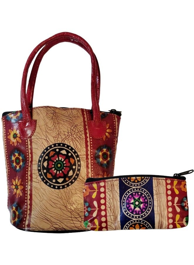 CLASSIQUE Shantiniketan Batik Print Batua Handbag Combo (Red) - Image 1